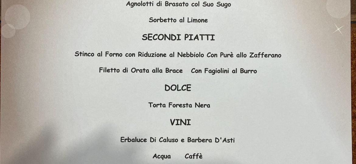 PRANZO DI NATALE 2025